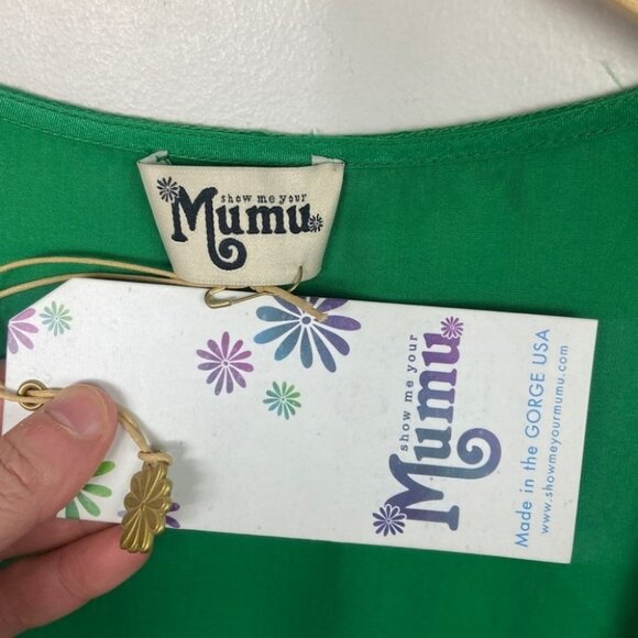 NWT Show Me Your Mumu Square Neck Bohemian Hippie Top Side Zipper New With Tags - Picture 2 of 10